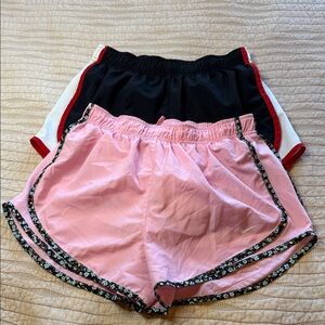 Nike Women's Athletic Shorts in Pink and Black